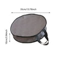 thumbnail image 2 of Storage Bag Grey Linen Texture Round Storage Totes Bins Closet Organizers with Zippers & Handle, Farmhouse Solid Color Clothes Storage Container - Camping Skillet Bag for Bedroom Dorm Use, 2 of 3