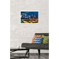 thumbnail image 2 of Cityscapes - Charlotte, North Carolina Wall Poster, 14.725" x 22.375", Framed, 2 of 3