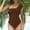 Coffee womens swimsuits, variant on pimelu Bathing Suit Womens Swimsuits One Piece Swimsuit for Women Tankini Summer One Shoulder Ruffle Layer Trim Swimwear Girls Sexy Bikini Beachwear