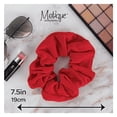 thumbnail image 5 of Motique Accessories Jumbo Cotton Scrunchie Hair Tie - Red, 5 of 5