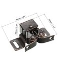 thumbnail image 2 of Uxcell Furniture Closet Door Double Roller Catch Ball Latch w Prong Copper Tone 2 Pack, 2 of 5