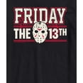thumbnail image 3 of Friday The 13Th - Collegiate Jason Mask - Men's Short Sleeve Graphic T-Shirt, 3 of 4