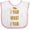 White and Pink, variant on Inktastic Thanksgiving I Yam What I Yam Funny Boys or Girls Baby Bib