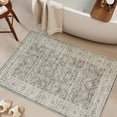 thumbnail image 6 of SIXHOME 2'x3' Small Entry Rug Door Mat Washable Area Rugs Vintage Floral Door Rug Traditional Aesthetic Carpet Soft Rugs for Bedroom Kitchen Bathroom Entryway Laundry Room Retro Home Decor Gray, 6 of 8