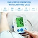 thumbnail image 2 of Monitor de presión arterial automático y preciso para brazo, pantalla LCD portátil, funciona con batería, brazalete ajustable y bolsa de almacenamiento, color blanco., 2 of 5
