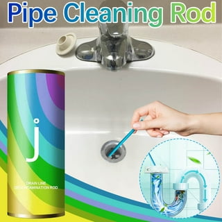 12pcs Drain Cleaning sticks Clog Remover Pipe Deodorant Kitchen Cleaner Tool  ♢