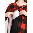 thumbnail image 4 of Buffalo Plaid Maternity Nursing Tunic, 4 of 4