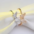 thumbnail image 2 of Butterfly Ring With AAA Zircon Inlay For Women Gift Jewelry, 2 of 10