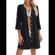 thumbnail image 2 of Traje de Baño para Mujer, con Cuello en V y Botones, Color Negro, Talla M, 2 of 9