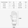 thumbnail image 3 of IROINNID Waterproof Mitten for Toddler Children's Gloves Skiing Winter Velvet Thickened Warm Waterproof Five Finger Children's Gloves,Black, 3 of 4