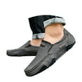 thumbnail image 3 of Men's Casual On Loafers Leather Comfortable Walking Shoes For Daily Wear With Jeans All Season Flat Footwear, 3 of 8
