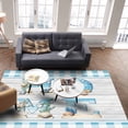 thumbnail image 4 of Area Rugs Indoor Non-Slip Rectangle Rug 5x8 Ft HOME Rug Rubber Backing Floor Mats Non Shedding Home Decor Carpet for Entryway Living Room, 4 of 8
