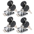thumbnail image 1 of Fyydes Drawer Lock with Key,Office Table Drawer Lock Letter Box Cabinet Jewelry Box Lock Key Accessory Set,Lock, 1 of 11