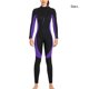 thumbnail image 4 of Traje de buceo Yuarrent UPF 50, flexible, 3 capas, manga larga, térmico, colorido, elegante, Neopreno, esnórquel, mujer, púrpura, L, 4 of 6