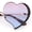 Gold Tortoise - Purple Blue, variant on Womens Cute Bubbly Heart Shape Metal Rim Retro Lolita Sunglasses / Gold Black - Smoke