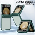 thumbnail image 7 of Casetego for Samsung Galaxy Z Flip 5 5G Case,[Anti-Yellow] Slim Thin Lightweight Scratchproof Full Boby Dropproof Protective Crystal Cover,Green, 7 of 7