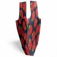 thumbnail image 3 of Fruits Portable Fabric Shopping Tote, Simplistic Apple Graphic Summer Forest Food on Dark Indigo Backdrop, Everyday Use Foldable and Study Grocery Market Bag, Vermilion and Lime Green, by Ambesonne, 3 of 4