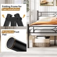 thumbnail image 5 of Sailvan Full Size Bed Frame, Metal Bed Frames Full with Headboard & 12.5'' Under Bed Storage, Heavy Duty Platform Bed, No Box Spring Needed, 1000 lbs Capacity, Black, 5 of 11