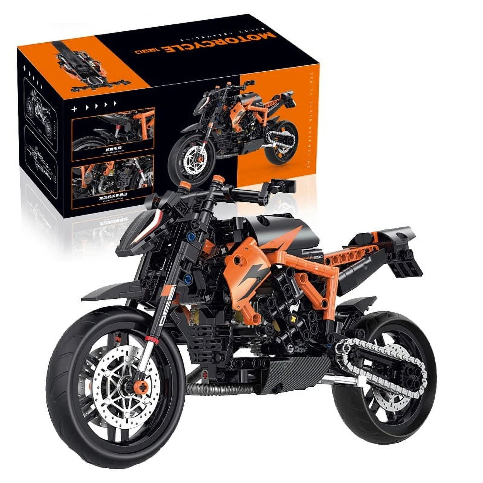 KTM 1290 Super Duke R 1:8 Motorbike Model Building compatible with