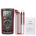 thumbnail image 1 of Multímetro digital ANENG DT9205A, comprobador de transistores CA/CC, medidor de prueba NCV eléctrico, rango automático analógico profesional, rojo, 1 of 8