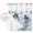 Blue, variant on No Hook Blue Turtle Coastal Shower Curtain with Snap in Liner Set, Octopus Summer Beach Coral Starfish Seahorse Waterproof Bathroom Curtains with See Through Top Window, Small 36 x 78 Inch