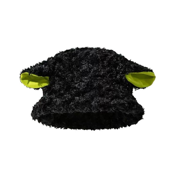 iHPH7 Foldable Sun Hats for Women Fisherman Hat Fishing Hat Warm Hats for Women Adult Sun Hat, Black A