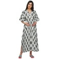 thumbnail image 1 of Moomaya Kimono Kaftan de Maternité en Coton pour Femmes Longue Robe Maxi Vêtements, 1 of 5
