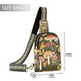 thumbnail image 2 of FORMRS Womens Crossbody Sling Bag Travel Daypack Shoulder Chest Backpack, Colorful Mushroom, 2 of 7