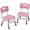 Pink, variant on BOBOKY Kids Chair, 3 Level Height Adjustable Kid Chair, Plastic Toddler Chairs for Children Boys Girls Age 2-6, Suitable for Home Family Classroom Nursery Indoor Use, 2 Pack,Grey