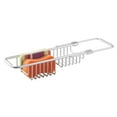 thumbnail image 6 of Mainstays Aluminum Silver Over The Sink Caddy Basket, Multi-Purpose Sink or Countertop Organizer Caddy, Great for Sponges and Brushes, 6 of 7
