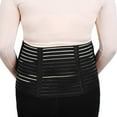 thumbnail image 4 of Unique Bargains Black L Size Maternity Antepartum Belt Pregnant Women Abdominal Support Waist Belly Band Back Brace, 4 of 7