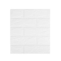 5Pcs 3D Wall Panels Peel And Stick Brick Printable Self Adhesive Pe Foam Faux Brick Paneling, Waterproof Wipeable Soundproof Easy Diy, For Bedroom Bathroom Kitchen Living Room Tv