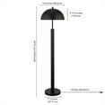 thumbnail image 6 of Evelyn&Zoe York 58" Tall Floor Lamp with Metal Shade, Blackened Bronze, 6 of 6