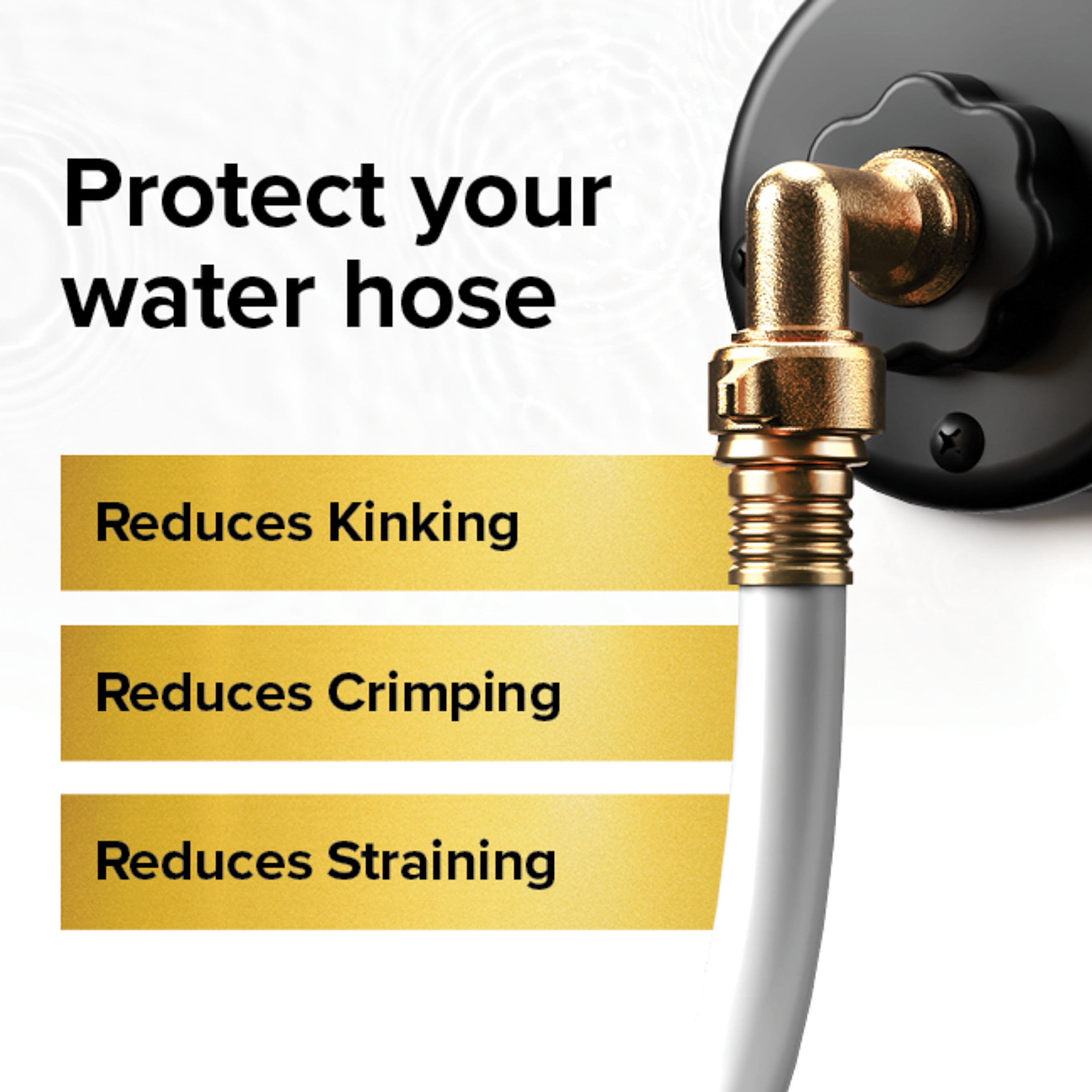 Camco 90-Degree Hose Elbow for RVs - Solid Brass Construction, Certified Lead-Free (22505)