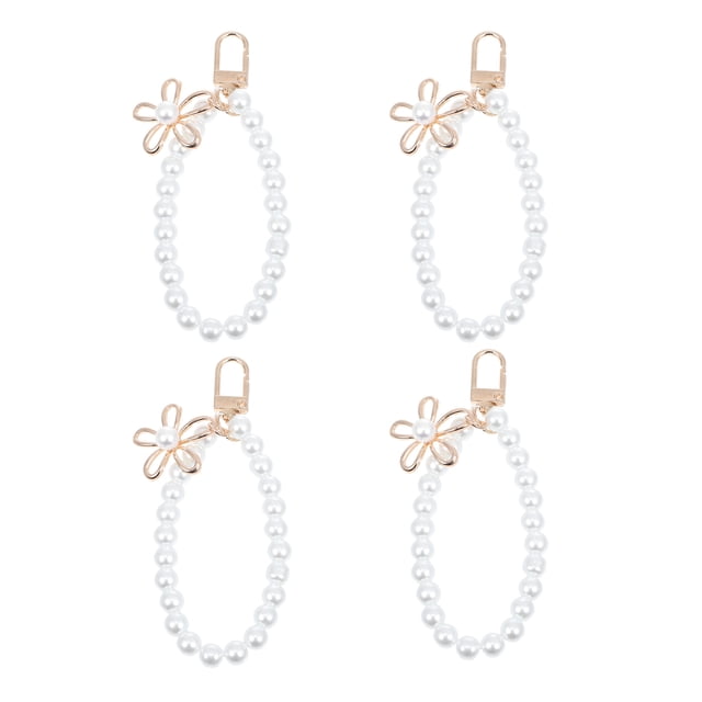 MasteelfCA 4 Pcs Décorations de Clé Design Simple Sangles de Téléphone Poignet