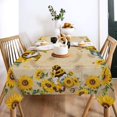 thumbnail image 4 of Sunflower Tablecloth 60x84 Inch Rectangle, Sunflower Decorations for Home, Spring and Summer Table Cloth Rectangle Waterproof Stain Resistant for Table,Party, 4 of 6