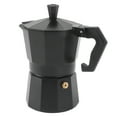 thumbnail image 4 of Stovetop Moka Pot Cafetera italiana hecha a mano Aleación de aluminio Accesorios de cocina DIY Negro 150 ml, 4 of 10