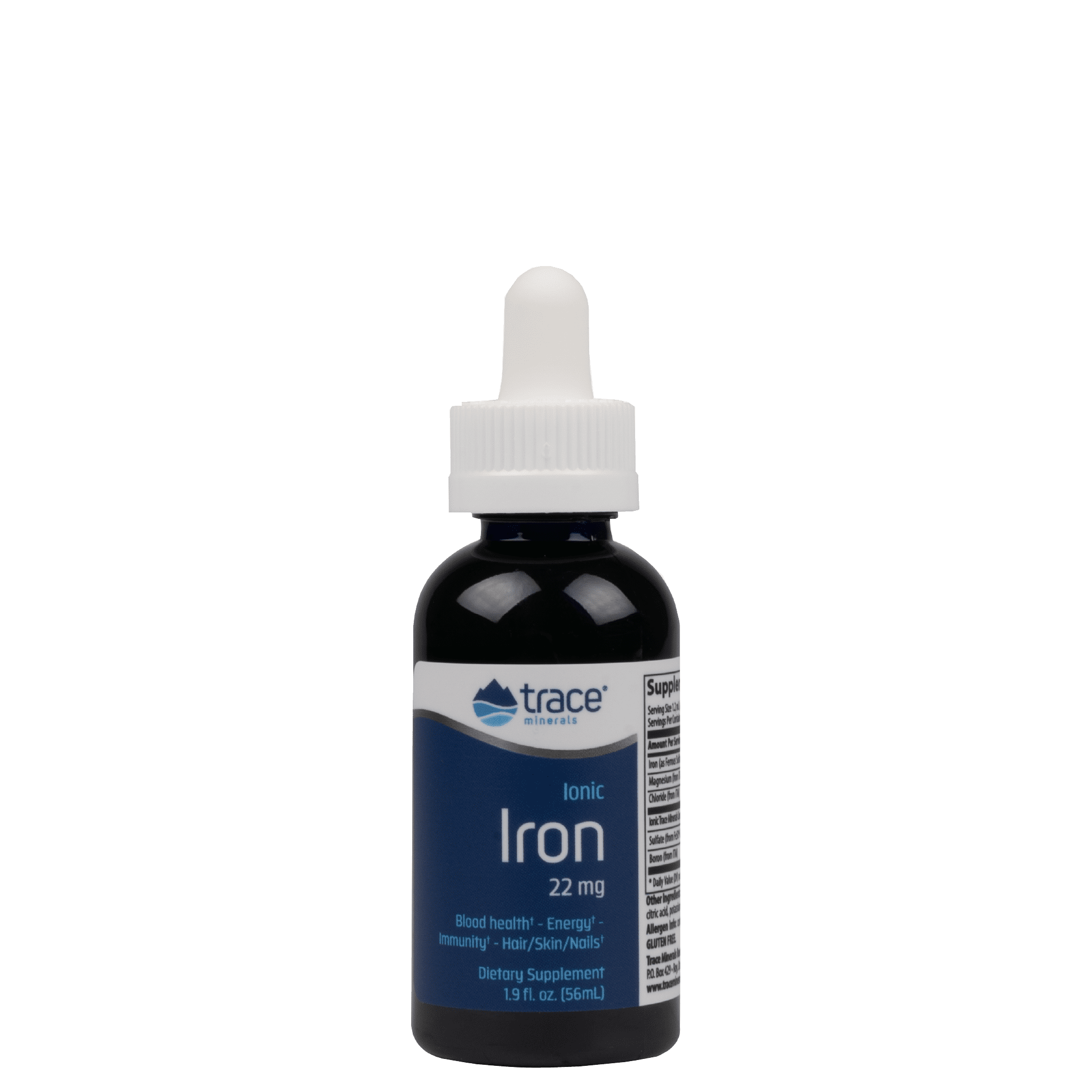 Trace Minerals Liquid Ionic Iron Dietary Supplement Drops 22mg Iron