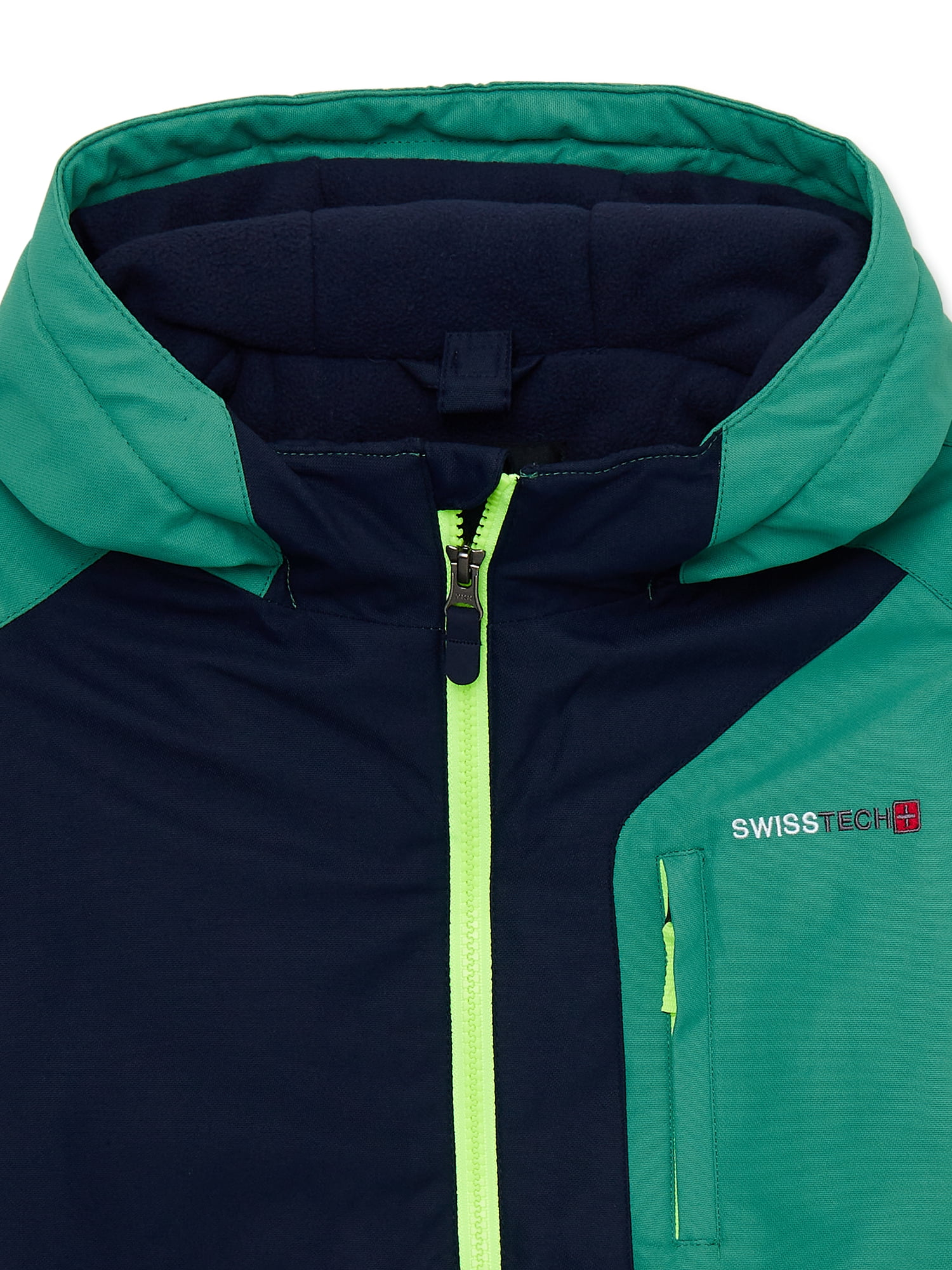 Swiss Tech Boys 3-in-1 Systems Winter Jacket with Hood, Sizes 4-18 & Husky
