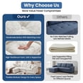 thumbnail image 3 of LazySunsets 112" Oversized Modular Sectional L Shaped Sofa, Wide & Deep Seat Boneless Cloud Couch With Multi-Purpose Round Pillow, No Assembly (White), 3 of 7