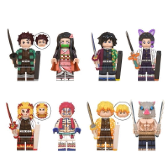 8 Pcs Action Figures Building Blocks Toys Set, Collectible 1.77 Inchs Minifigures Building Kits Awesome Gift for Kids Fans of the Character Building Toys