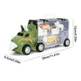 thumbnail image 2 of TRENDHAUS Triceratops Dinosaur Truck Transport Carrier Set with Pull-Back Cars for Boys-New, 2 of 6