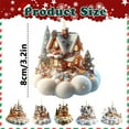 thumbnail image 3 of HomelyJoy Christmas Little House Ornaments - Small Village House Decor for Tabletop, Hanging on Xmas Tree as Unique Holiday Home Decoration Gift, 3 of 7