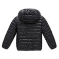 thumbnail image 2 of Gyratedream 7-16Y Big Child Solid Color Lightweight Puffer Jacket Boy Girl Hooded Winter Coat, 2 of 9