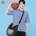 thumbnail image 7 of Phenofice 1Pack Portable Basketball Mesh Bag with Large Capacity Round Opening Sports Style, 7 of 7