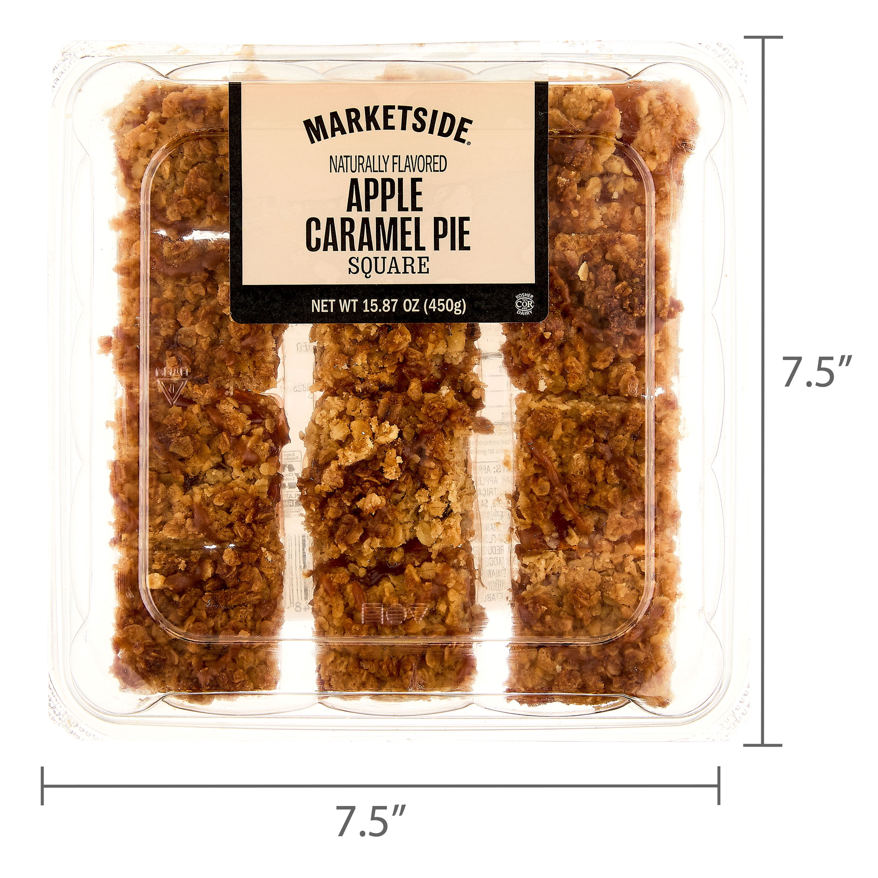 Marketside Apple Caramel Pie Squares, 15.87 oz, 12 Count