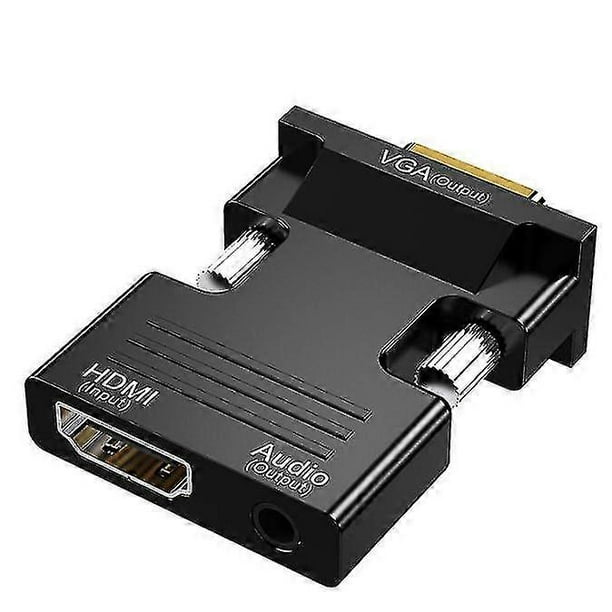 Cable HDMI a VGA con salida de audio, convertidor HDMI