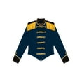 thumbnail image 4 of iixpin Womens Circus Ringmaster Jacket Costume Velvet Victorian Coat Ringleader Christmas Outfit Dark Blue M, 4 of 7