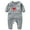 Gray, variant on I Love Grandma Baby Romper Long Sleeve Heart Print Jumpsuit Soft Cotton Toddler Gift Bodysuit Emotional Outfit 3-18 Months