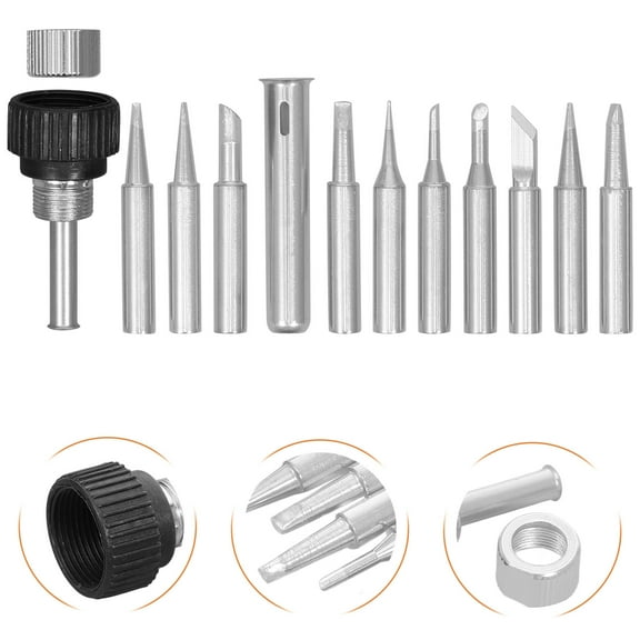 Masteelf Soldering Iron Tips Set, Assorted Replacement Welding Tips Accessories for Electronics Repair and Projects